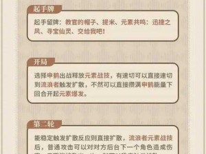 《原神》圣召唤特色卡组解析：双风变速流战术攻略分享，针对实战环境深度剖析卡牌组合技巧