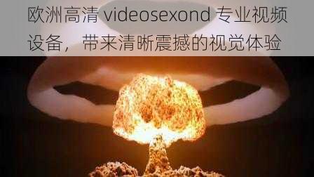 欧洲高清 videosexond 专业视频设备，带来清晰震撼的视觉体验