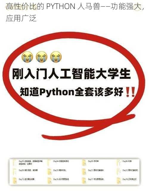 高性价比的 PYTHON 人马兽——功能强大，应用广泛