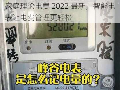 家庭理论电费 2022 最新，智能电表让电费管理更轻松