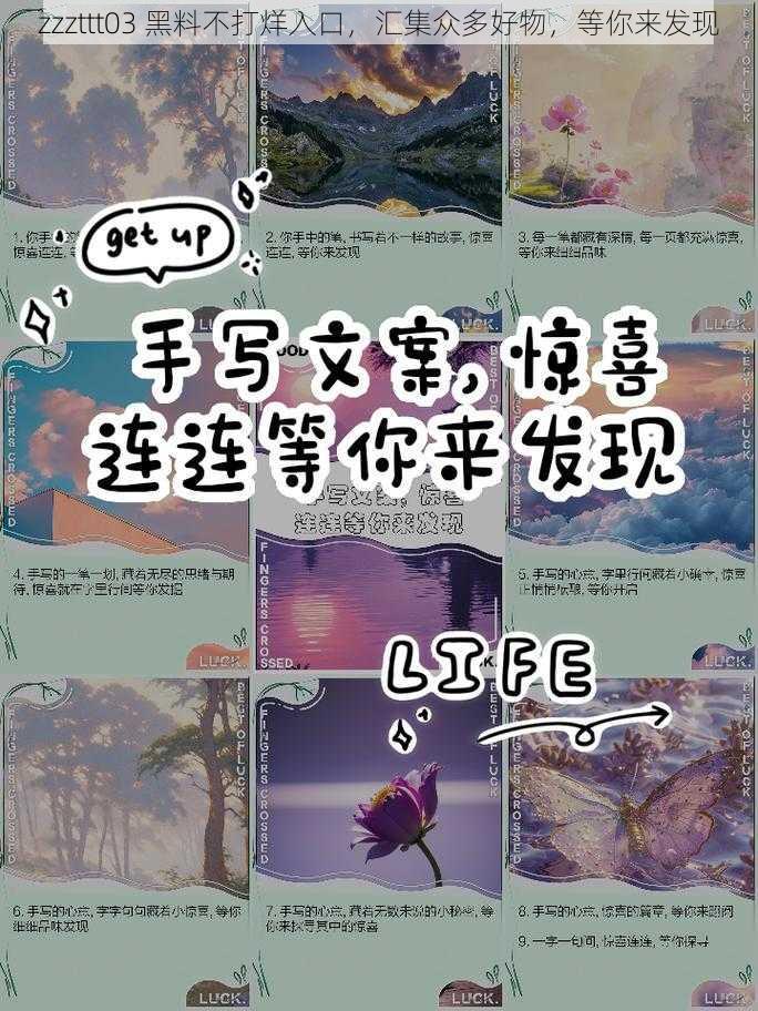 zzzttt03 黑料不打烊入口，汇集众多好物，等你来发现