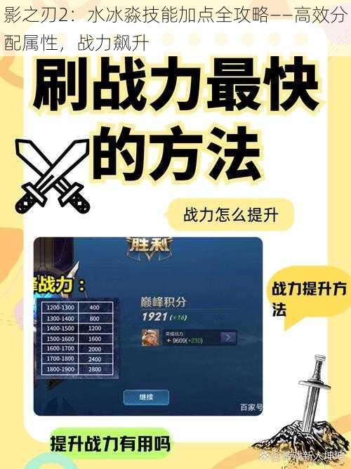 影之刃2：水冰淼技能加点全攻略——高效分配属性，战力飙升